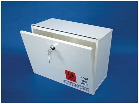 specimen lock box metal|health care logistics lock box.